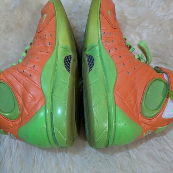 RARE Customer Green and Orange Nike Air Zoom Hurache 2k4 Men Size 9.5 Sneakers - Picture 6 of 14
